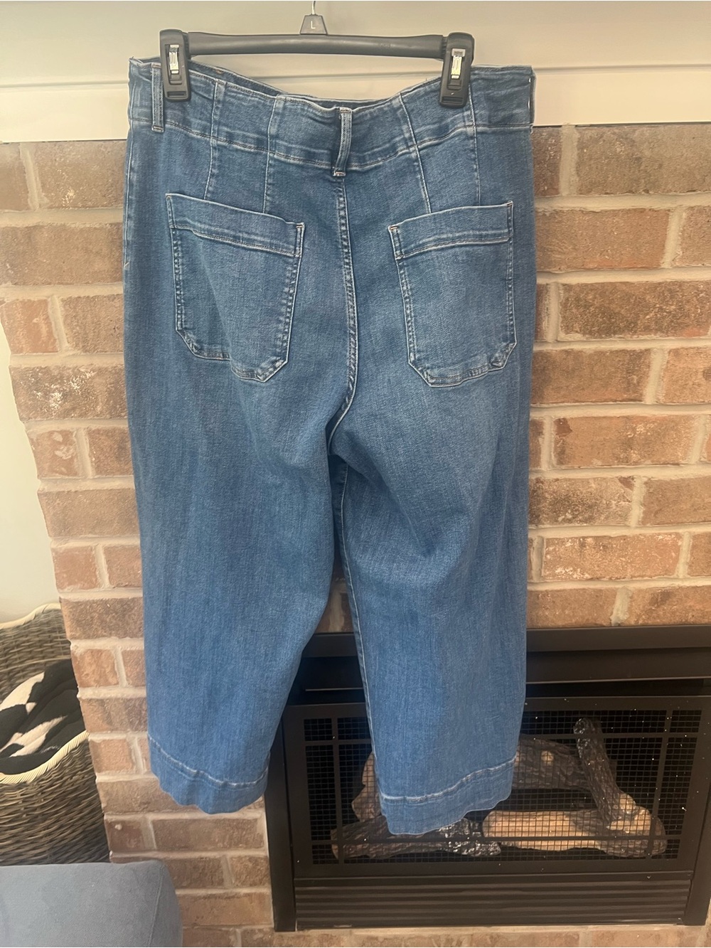 a.n.a Straight Leg Cropped Jeans - Blue - Picture 4 of 4